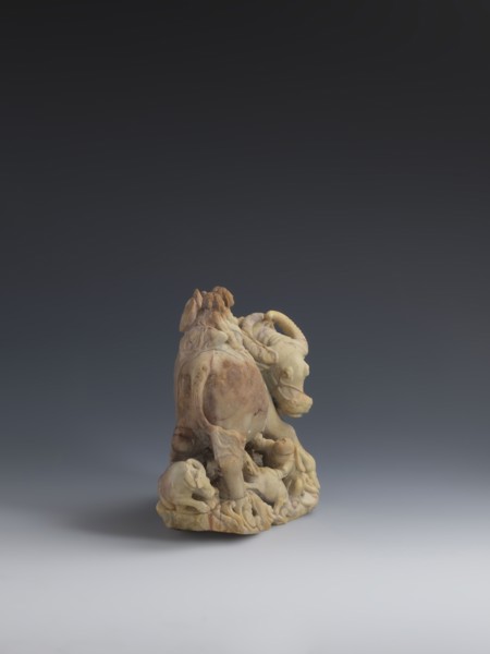 Buffalo with calves and shepherds, unknown creator sculptor, buffaloes, Chinese art, figurines,