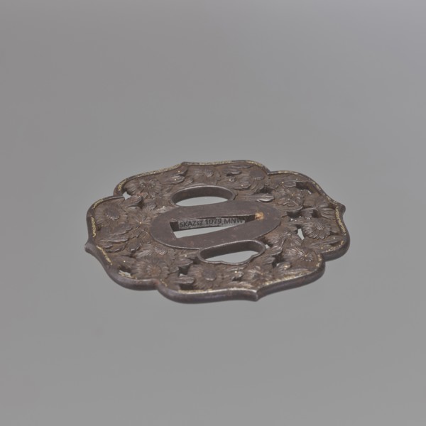 Crossguard tsuba, Chôshû,  school author; Japanese, Edo period 18th century, 1603–1868. Tsuba with