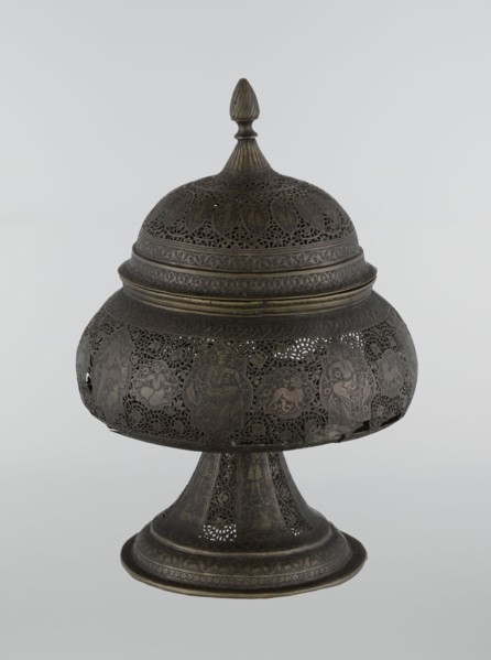 Censer, Persian Iran, Qajar dynasty 1785–1925, 18th/19th century. Censer, height 33.0 cm, diameter