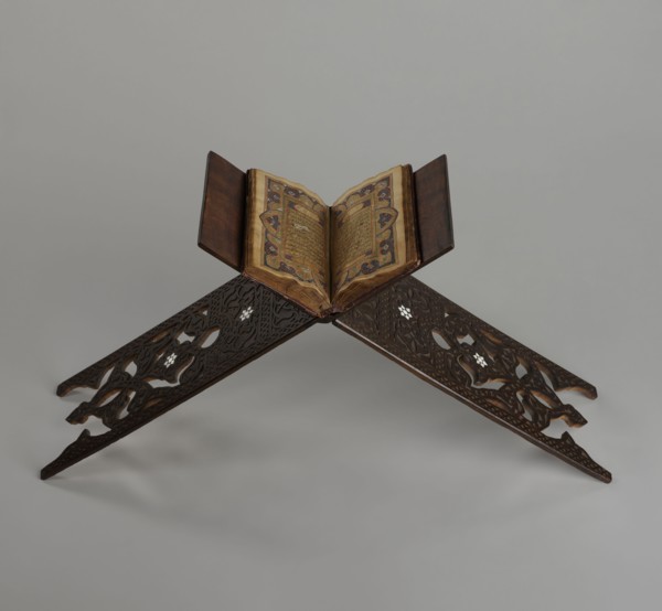 Quran lectern rahla, Islamic art, Turkish, Ottoman dynasty 1299–1922. Quran lectern decorated with