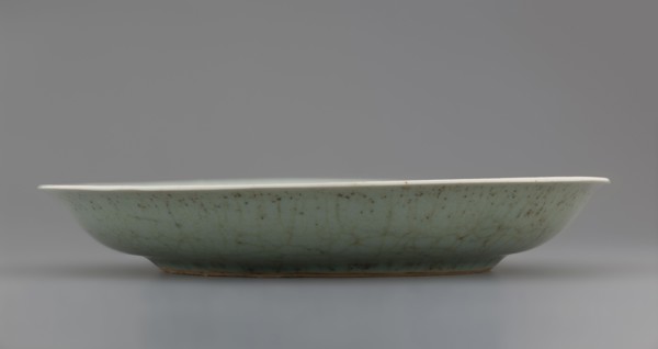 Plate, gift, Chinese art, Chinese, Qing 1644–1911, Qing style, inscriptions, lotuses, plants, 18th