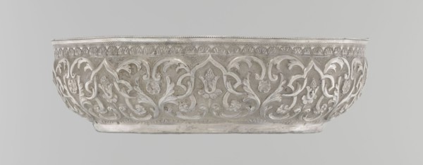 Bowl, purchase provenance noted, Islamic art, Turkish, Ottoman dynasty 1299–1922, geometric motifs