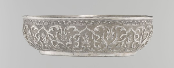 Bowl, purchased provenance noted, Islamic art, Turkish, Ottoman dynasty 1299–1922, geometric motifs
