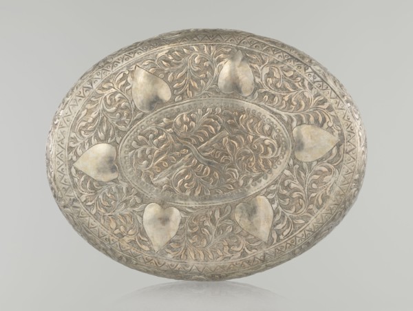 Box with lid, Islamic art, Turkish, Ottoman dynasty 1299–1922, plant motifs, geometric motifs, 19th