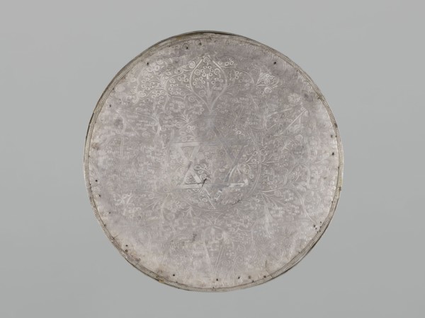 Mirror frame, scrap - purchase provenance; Islamic art; mirror frame with plant motifs and