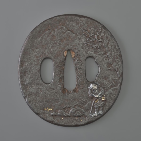 Crossguard tsuba, Kaneie craftsman, 18th century Edo Period, 1603–1868, Japan; Fushimi, Yamashiro