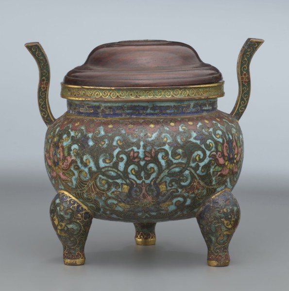Ding-type incense burner with cover; maker, Chinese; Qing dynasty, Qianlong period 1736–1795;