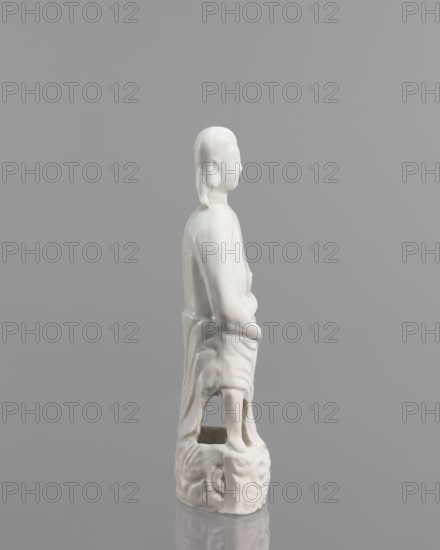 Adam figurine, Chinese, 17th/18th century, sculpture; male half-naked Adam Bible, height 20.3 cm,
