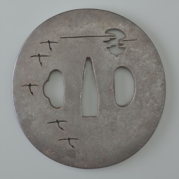Crossguard tsuba, Tetsugendô,  school author, Japanese art, Japanese culture, Edo 1603–1868,