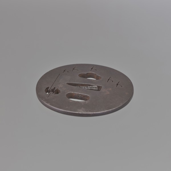 Crossguard tsuba, Tetsugendô,  school author, Japanese art, Japanese culture, Edo 1603–1868,