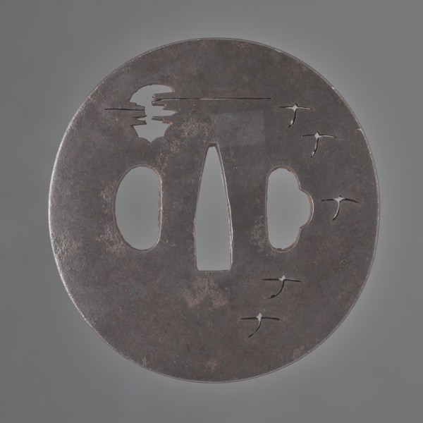 Crossguard tsuba, Tetsugendô,  school author, Japanese art, Japanese culture, Edo 1603–1868,