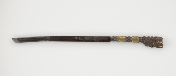 Dagger, 19th century, Tibetan, militaria; dagger weapon, height 25.8 cm., An elongated metal object