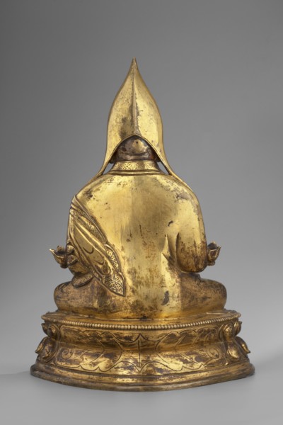 Gelukpa teacher, unknown sculptor, 18th century, Tibet; Tibetan Buddhist Himalayan sculpture;