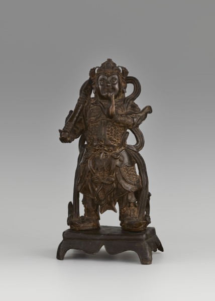 Weituo — protector of Buddhist learning and monasteries., Figurine, sculpture, 15th/16th century,