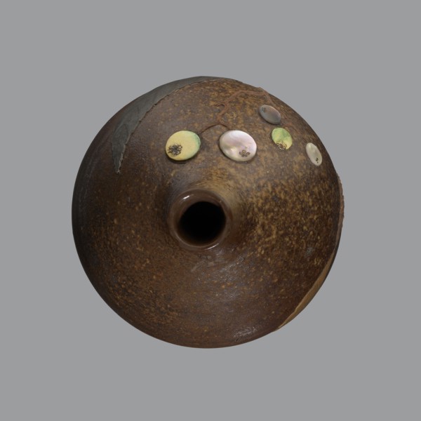 Sake bottle tokkuri, gift; Japanese art; Edo 1603–1868–Meiji 1868–1912; bottle for sake; A bottle