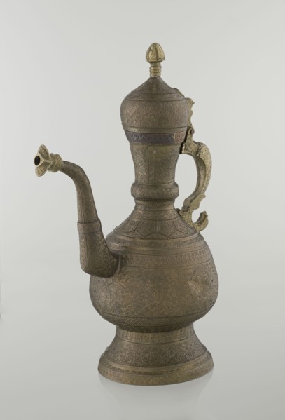 Jug aftabe, gift, repossession, Islamic art, Persian culture, Qajar dynasty 1785–1925, aftabe,