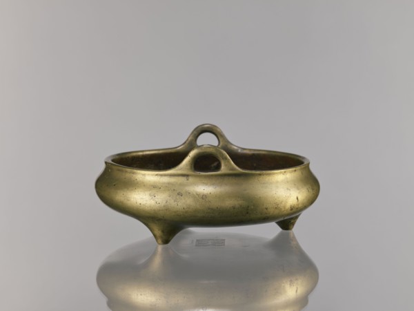 Li-type incense burner, Chinese, bronze ritual/ceremonial vessel, Ming dynasty Xuande, 1426–1435,
