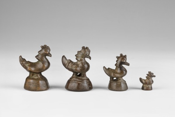 Karaweik bird-shaped weight, weighing 5 tikals; maker, 2nd half of the 19th century; Burma Myanmar;