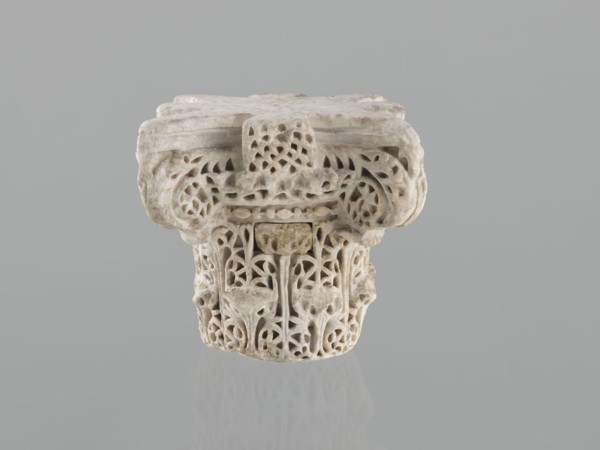Column capital from Madinat az-Zahra;, Islamic/Arabic art; Caliphate of Córdoba 929–1031,