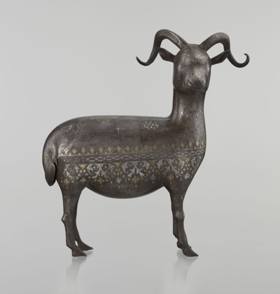 Ram; maker, Persian, Qajar dynasty 1785–1925; 1st half of the 19th century; sculpture, animal