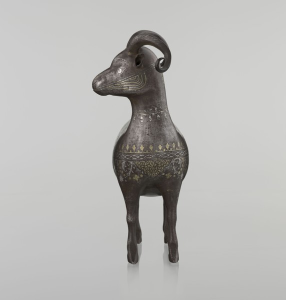 Ram, Islamic art, Persian culture, Qajar dynasty 1785–1925, sculpture, animal figurine of a ram