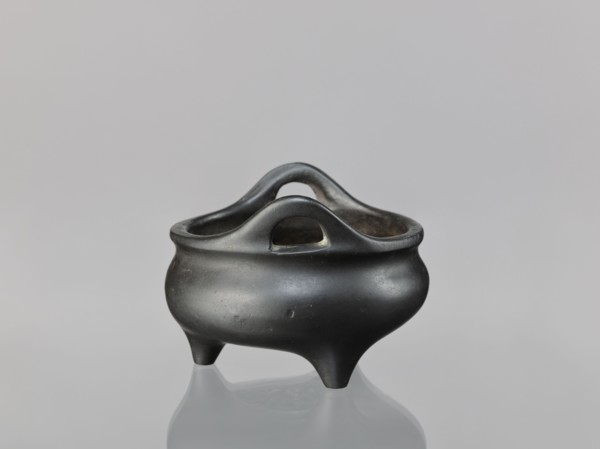 Li-type incense burner, ; decorated with cicadas, lion, and dragon iconography; Chinese, Ming