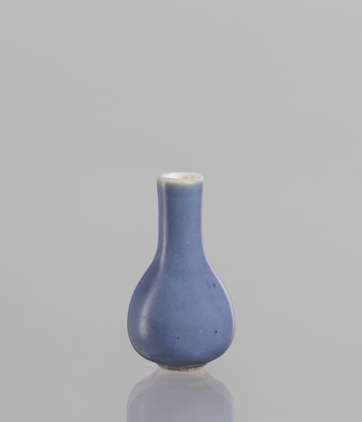 Bottle, Chinese, 19th century, ceramics, blue and white porcelain poudre bleu, vessel, height 5.3