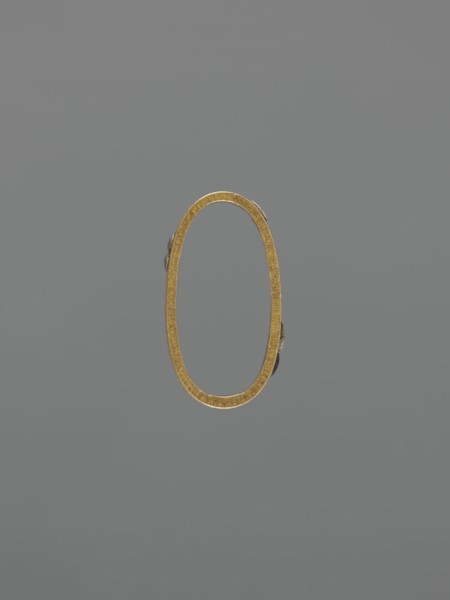 Metal scabbard ring semegane, Japanese, Meiji 1868–1912 and Edo 1603–1868 periods, for katana;