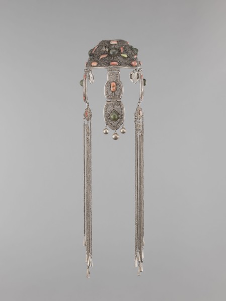 Headgear ornament coif, coif, jewelry, Mongolian art, artistic crafts, headgear, head ornaments,