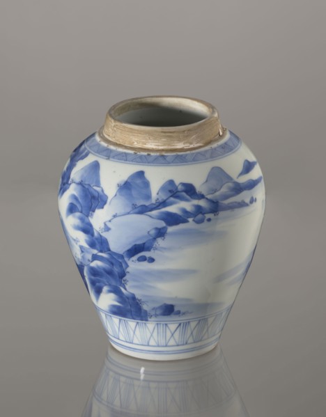Storage vessel with lid by Zôshuntei Sanpo Zoshuntei Sampo zo, c. 1842–1878. Pear-shaped