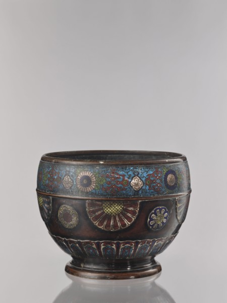 Flowerpot, Shimasa; creator/workshop, Japanese; Meiji period 1868–1912, late 19th century;