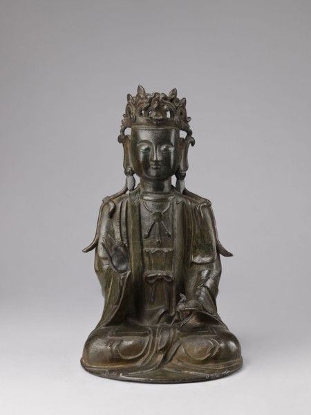 Guanyin;, Chinese; 17th century; China; sculpture, figurine; height 43.0 cm, width 23.0 cm; Chinese