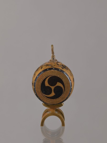 Okimono in the shape of a taiko drum, Nogawa workshop possibly, Japanese, Meiji period 1868–1912;