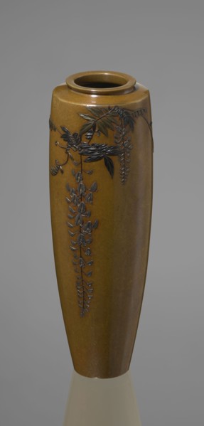 Vase, Nogawa role classification of creator, workshop; ; repossession Krakow — wisteria,