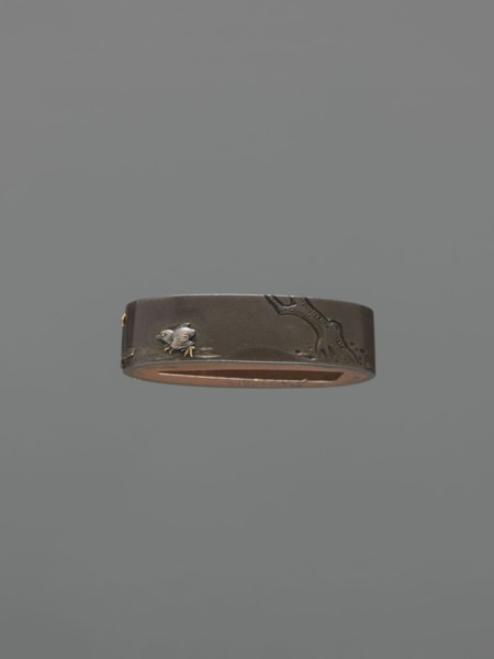 Metal collar ending a sword hilt fuchi, Suiyôdô, Toshimasa maker/craftsman, Japanese, Edo period