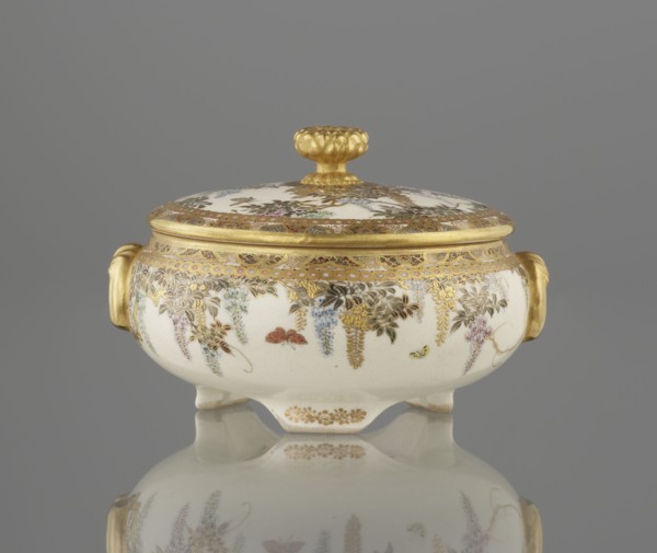 Small box with a lid, Kinkôzan, Sôbei VII 1867–1927 author, Kinkôzan workshop / co-creator;