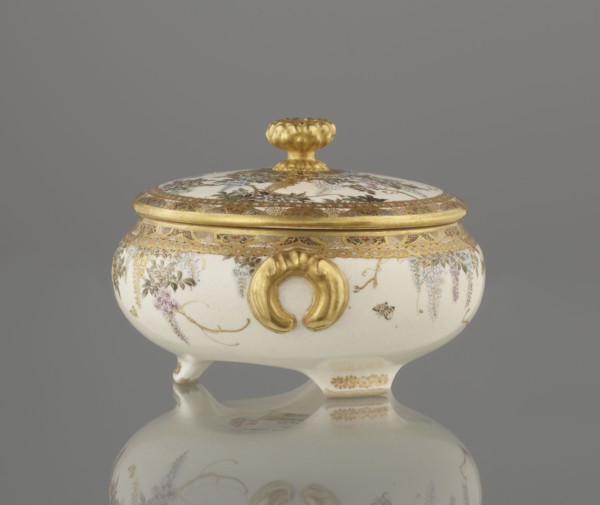 Small box with a lid, Kinkôzan, Sôbei VII 1867–1927 author, Kinkôzan workshop/co-creator; ;