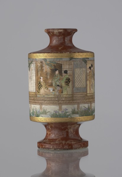 Vase, Kinkôzan, Sôbei VII 1867–1927 maker, Kinkôzan workshop; gift, repossession Kraków. Genre