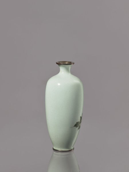 Vase, gift; repossession Kraków; Japanese; peonies; Meiji 1868–1912; cloisonné enamel; flowers