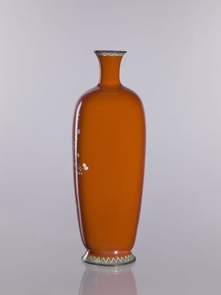 Vase, cloisonné enamel vessel, ca. 1910–1920 Meiji/Taisho periods, Nagoya, Japan; height 24.0 cm,
