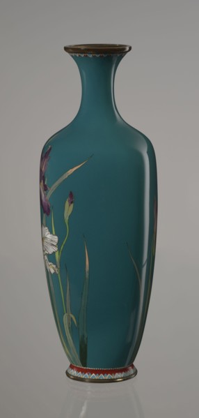 Vase, gift, repossession Krakow — Ovoid vase one of a pair, slender, on a low ring-shaped foot and