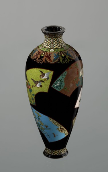 Vase by Namikawa Yasuyuki 1845–1927, ca. 1890–1905 Meiji period, 1868–1912, Kyoto, Japan. Small