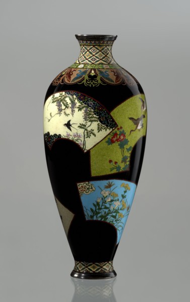 Vase, Namikawa Yasuyuki 1845–1927, enameller. Meiji period, ca. 1890–1905. Kyoto, Japan. Cloisonné
