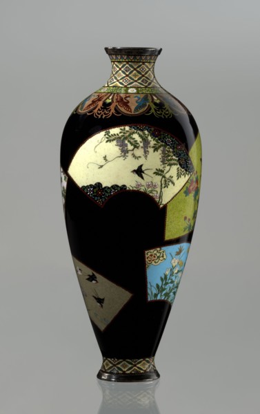 Vase by Namikawa Yasuyuki 1845–1927, ca. 1890–1905 Meiji period, 1868–1912, Kyoto, Japan. Small,