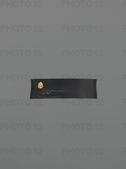 Metal collar ending a sword hilt fuchi, Kita, Takenori metalworker / personal mottoes, Mito school,