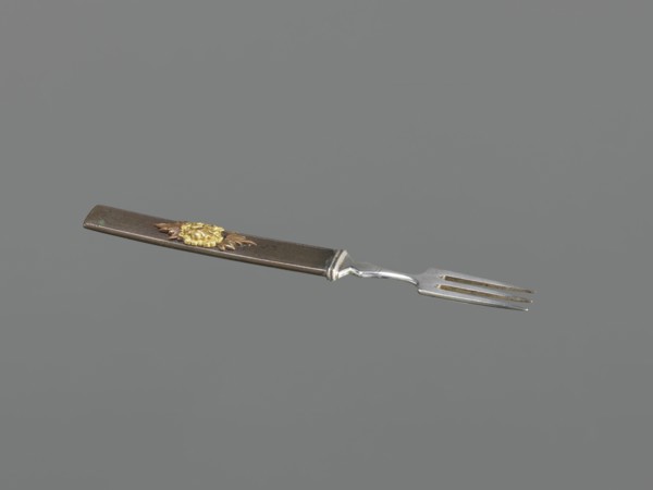 Fork with knife handle kozuka, Krüger, HB dr. Japanese, Edo period 1603–1868, 18th century. Melee