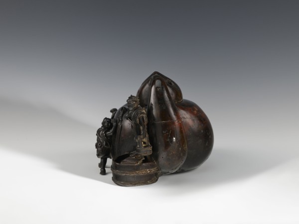 Censer kôro, figurative scenes, Japanese art, gourds, Japanese culture, Meiji 1868–1912, bronze.