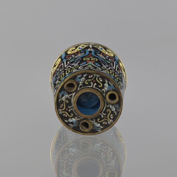 Sawdust container, Paderewski, Ignacy Jan 1860-1941, Chinese, Qing dynasty 1644–1911, cloisonné