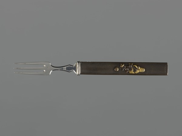 Fork with knife handle kozuka, Japanese, Edo period 1603–1868, 18th century; katana kozuka