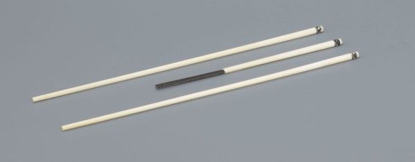 Travel cutlery set in case;, Chinese, Qing dynasty 1644–1911, 19th century. Materials and